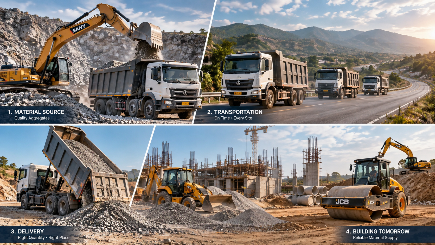 Building Material Quarry & Bulk Aggregates Supply Chain